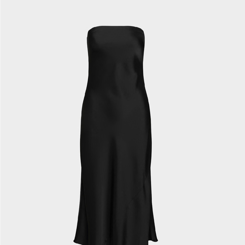 Aritzia TEN strapless satin midi dress NEW - Picture 5 of 9